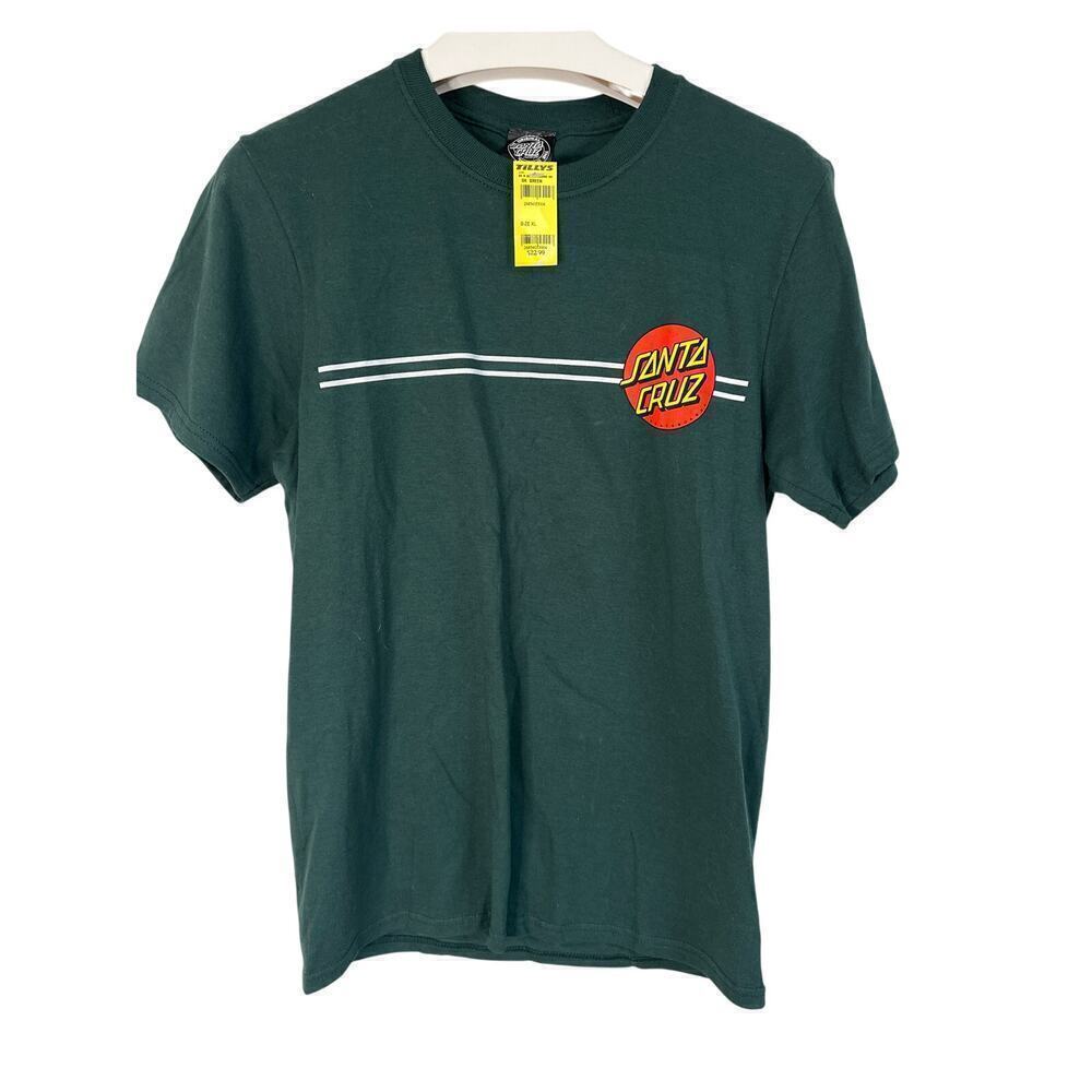 Santa Cruz Boys Tshirt, XLarge, Green, Classic Logo, NWT